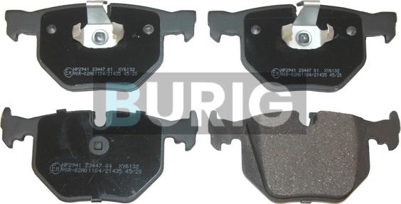 Burig B020647 - Kit de plaquettes de frein, frein à disque cwaw.fr