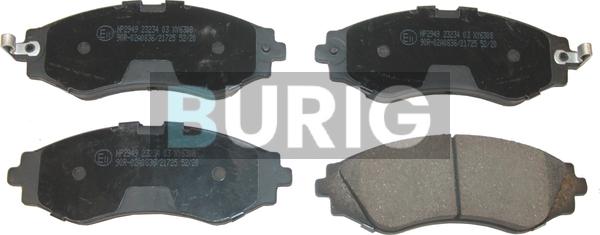 Burig B020650 - Kit de plaquettes de frein, frein à disque cwaw.fr