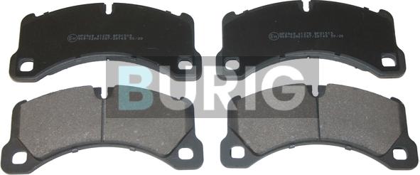 Burig B020657 - Kit de plaquettes de frein, frein à disque cwaw.fr