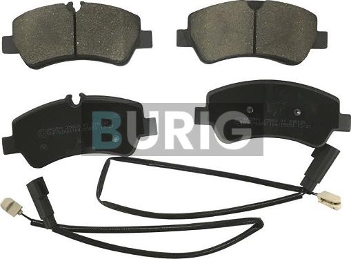 Burig B020669 - Kit de plaquettes de frein, frein à disque cwaw.fr