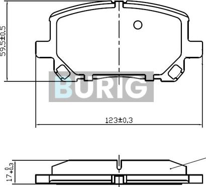 Burig B020660 - Kit de plaquettes de frein, frein à disque cwaw.fr