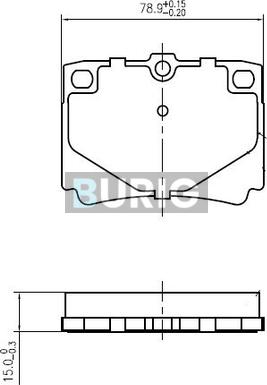 Burig B020667 - Kit de plaquettes de frein, frein à disque cwaw.fr