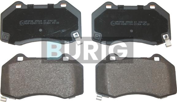 Burig B020600 - Kit de plaquettes de frein, frein à disque cwaw.fr