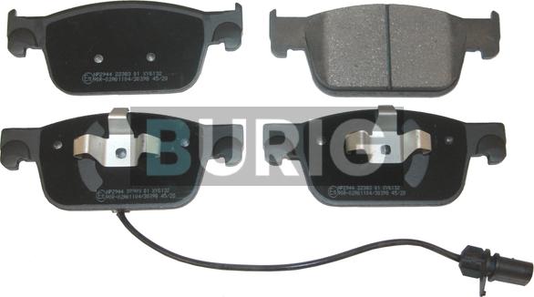 Burig B020602 - Kit de plaquettes de frein, frein à disque cwaw.fr