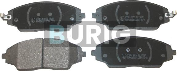 Burig B020610 - Kit de plaquettes de frein, frein à disque cwaw.fr