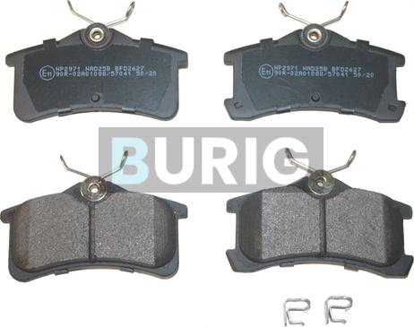 Burig B020630 - Kit de plaquettes de frein, frein à disque cwaw.fr