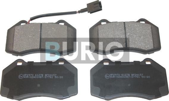 Burig B020629 - Kit de plaquettes de frein, frein à disque cwaw.fr