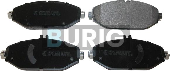 Burig B020627 - Kit de plaquettes de frein, frein à disque cwaw.fr