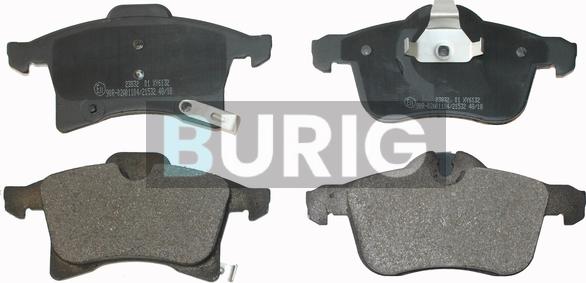 Burig B020090 - Kit de plaquettes de frein, frein à disque cwaw.fr