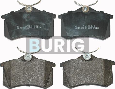 Burig B020044 - Kit de plaquettes de frein, frein à disque cwaw.fr