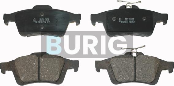 Burig B020041 - Kit de plaquettes de frein, frein à disque cwaw.fr