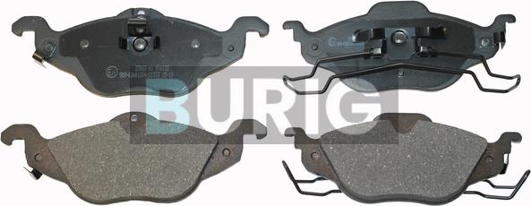 Burig B020043 - Kit de plaquettes de frein, frein à disque cwaw.fr