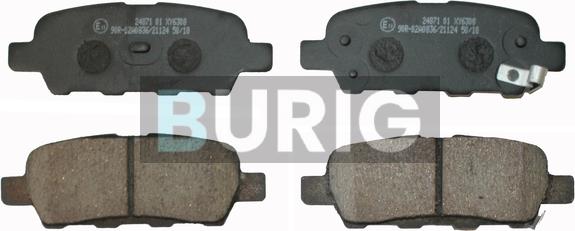 Burig B020059 - Kit de plaquettes de frein, frein à disque cwaw.fr