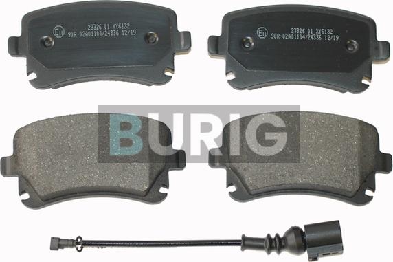 Burig B020056 - Kit de plaquettes de frein, frein à disque cwaw.fr