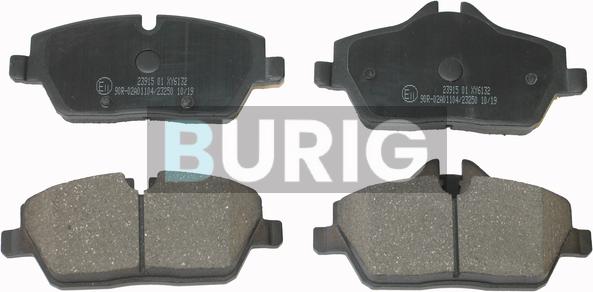 Burig B020058 - Kit de plaquettes de frein, frein à disque cwaw.fr