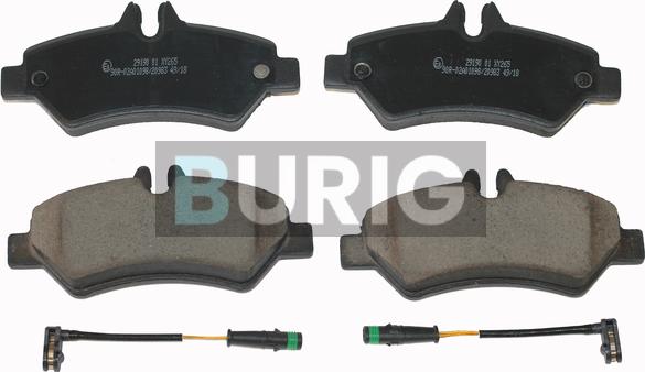 Burig B020052 - Kit de plaquettes de frein, frein à disque cwaw.fr