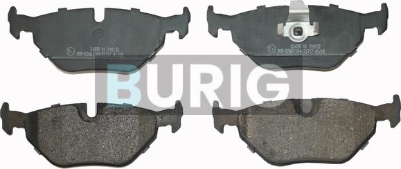 Burig B020068 - Kit de plaquettes de frein, frein à disque cwaw.fr