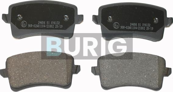 Burig B020062 - Kit de plaquettes de frein, frein à disque cwaw.fr