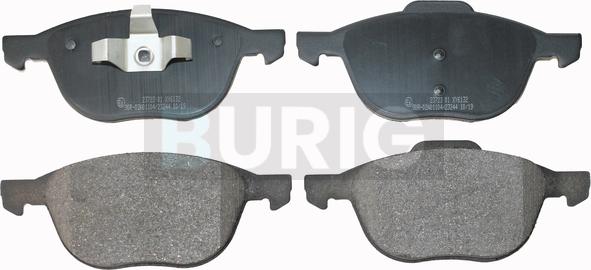 Burig B020004 - Kit de plaquettes de frein, frein à disque cwaw.fr