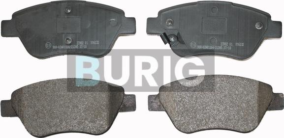 Burig B020007 - Kit de plaquettes de frein, frein à disque cwaw.fr