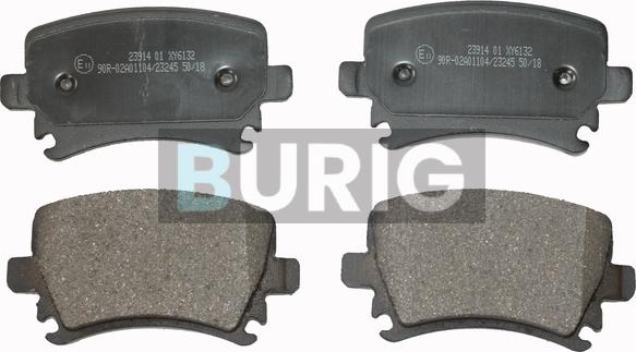 Burig B020013 - Kit de plaquettes de frein, frein à disque cwaw.fr