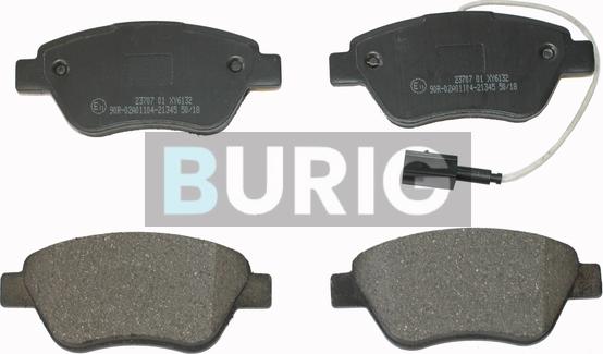 Burig B020089 - Kit de plaquettes de frein, frein à disque cwaw.fr