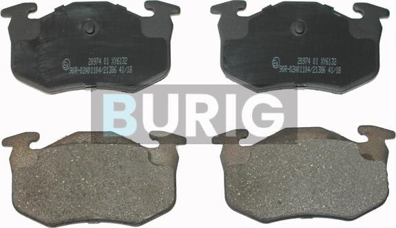 Burig B020081 - Kit de plaquettes de frein, frein à disque cwaw.fr