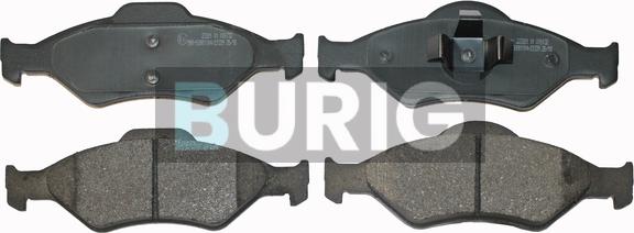 Burig B020083 - Kit de plaquettes de frein, frein à disque cwaw.fr