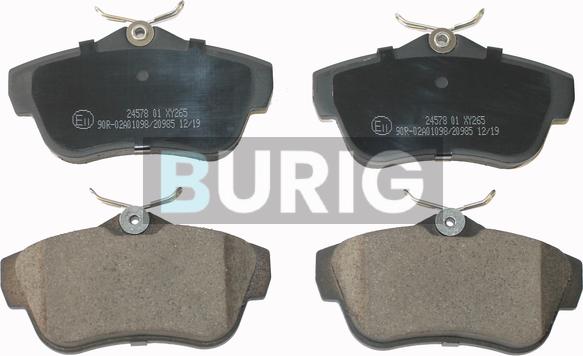 Burig B020082 - Kit de plaquettes de frein, frein à disque cwaw.fr