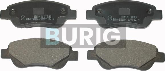 Burig B020032 - Kit de plaquettes de frein, frein à disque cwaw.fr