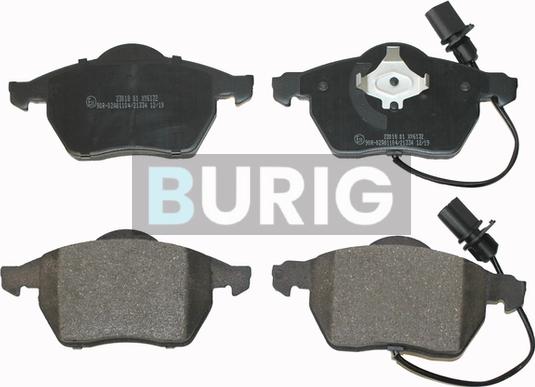 Burig B020029 - Kit de plaquettes de frein, frein à disque cwaw.fr