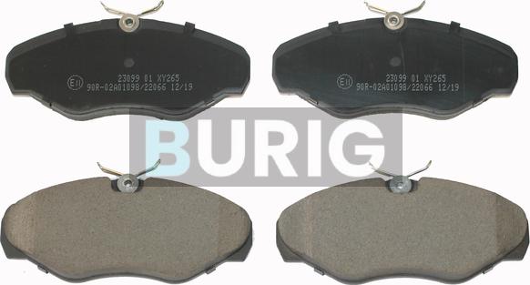 Burig B020025 - Kit de plaquettes de frein, frein à disque cwaw.fr