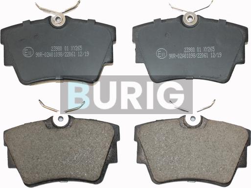 Burig B020020 - Kit de plaquettes de frein, frein à disque cwaw.fr