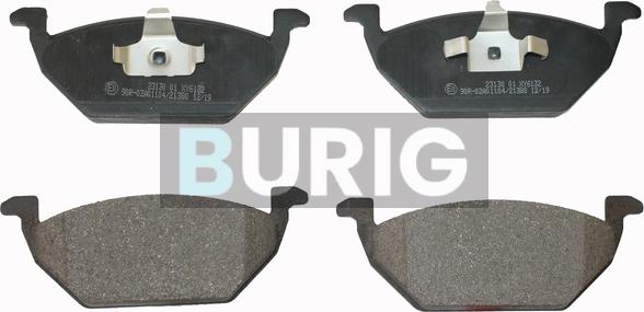 Burig B020023 - Kit de plaquettes de frein, frein à disque cwaw.fr