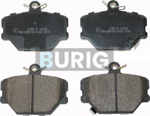 Burig B020199 - Kit de plaquettes de frein, frein à disque cwaw.fr