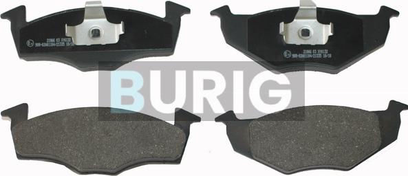 Burig B020195 - Kit de plaquettes de frein, frein à disque cwaw.fr