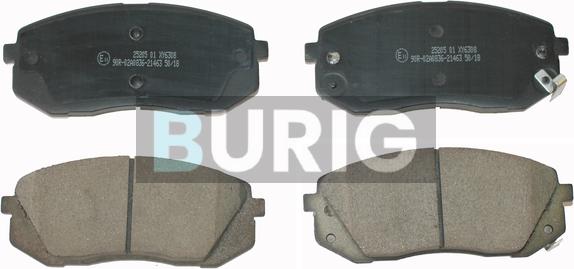 Burig B020196 - Kit de plaquettes de frein, frein à disque cwaw.fr