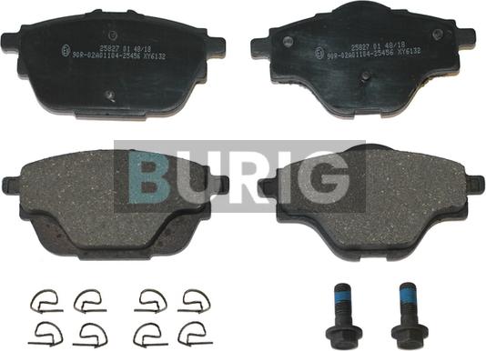 Burig B020190 - Kit de plaquettes de frein, frein à disque cwaw.fr