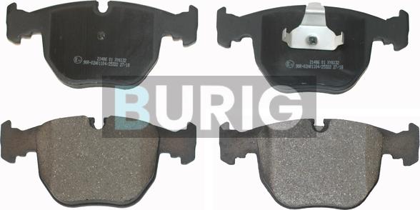 Burig B020192 - Kit de plaquettes de frein, frein à disque cwaw.fr