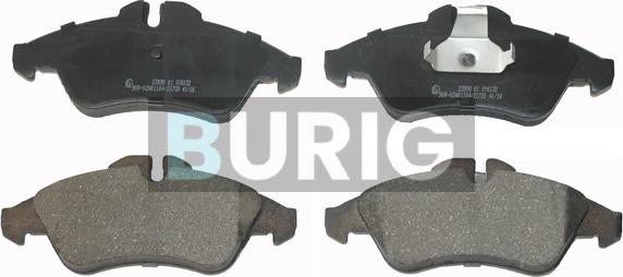 Burig B020146 - Kit de plaquettes de frein, frein à disque cwaw.fr