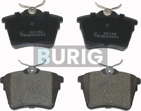 Burig B020154 - Kit de plaquettes de frein, frein à disque cwaw.fr