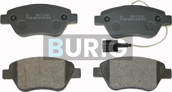 Burig B020104 - Kit de plaquettes de frein, frein à disque cwaw.fr