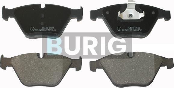 Burig B020116 - Kit de plaquettes de frein, frein à disque cwaw.fr