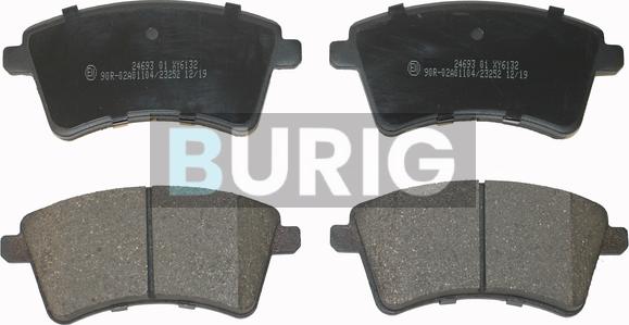 Burig B020118 - Kit de plaquettes de frein, frein à disque cwaw.fr