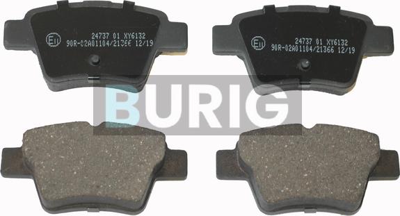 Burig B020117 - Kit de plaquettes de frein, frein à disque cwaw.fr