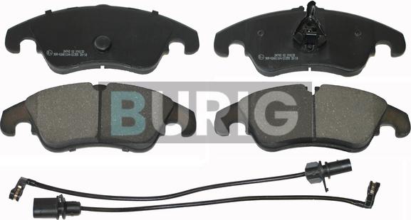 Burig B020139 - Kit de plaquettes de frein, frein à disque cwaw.fr