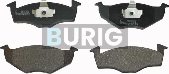 Burig B020130 - Kit de plaquettes de frein, frein à disque cwaw.fr