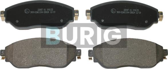 Burig B020131 - Kit de plaquettes de frein, frein à disque cwaw.fr