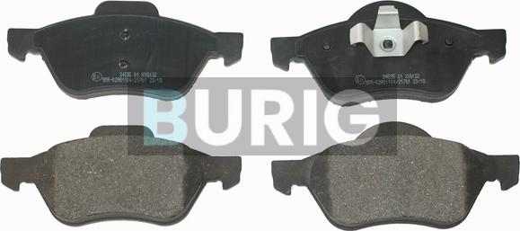 Burig B020138 - Kit de plaquettes de frein, frein à disque cwaw.fr