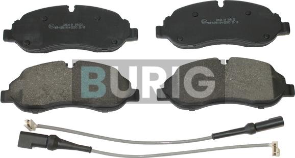 Burig B020137 - Kit de plaquettes de frein, frein à disque cwaw.fr